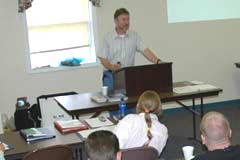 OAC staffer Chip Wolfe teaching at a training seminar